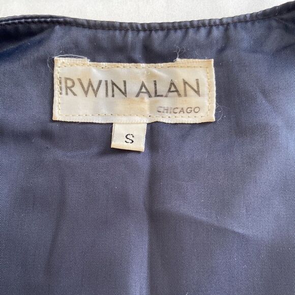 Irwin Alan Chicago NWOT button down graphic print vest S - Picture 6 of 6